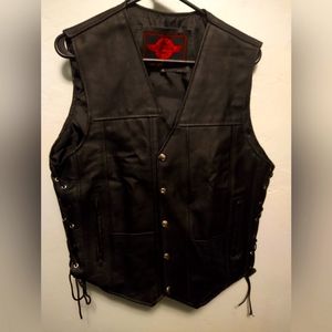 Men's motorcycle vest.